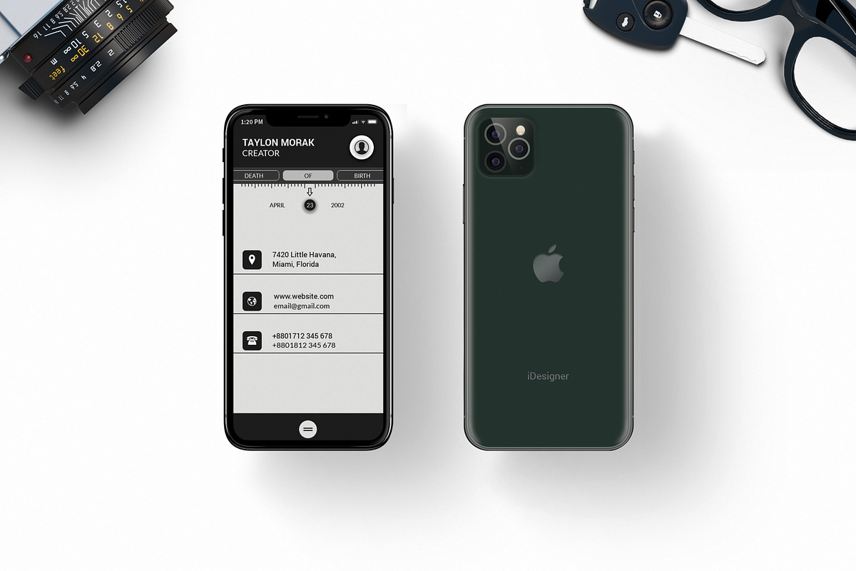 IPHONE 11 PRO BUSINESS CARD in Business Card Templates - product preview 8
