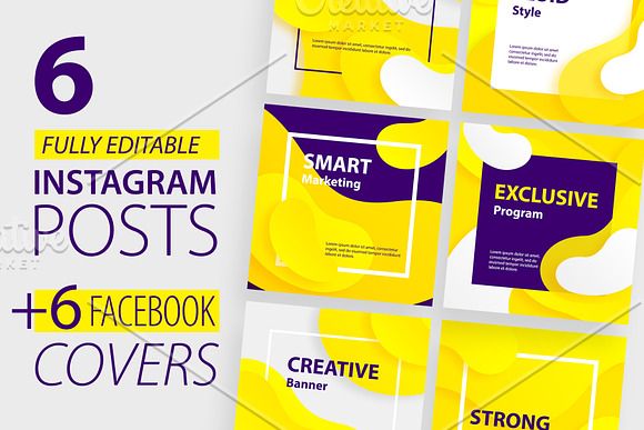 FLUID STYLE Social Media Booster Set in Instagram Templates - product preview 1