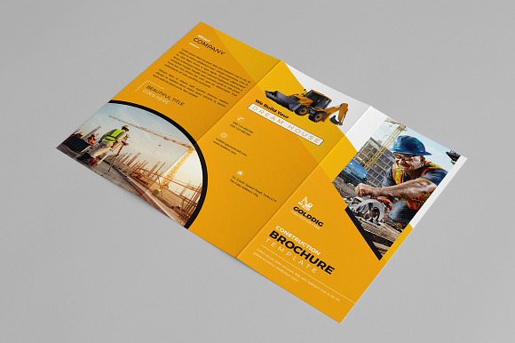 Construction Trifold Brochure in Brochure Templates - product preview 2