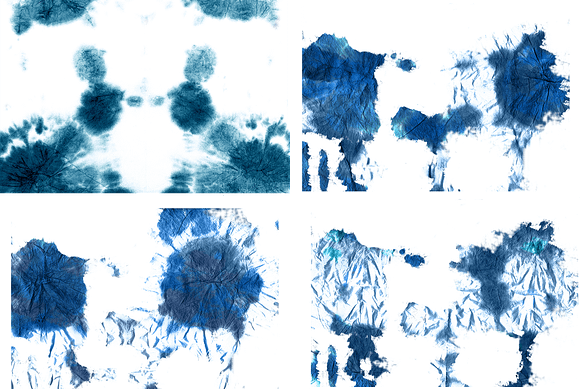 Shibori indigo blue tie dye textures in Textures - product preview 5