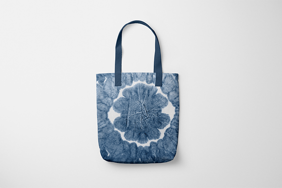 Shibori indigo blue tie dye textures in Textures - product preview 11