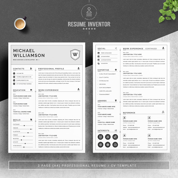 Resume Resume | Clean & Professional in Letter Templates - product preview 1