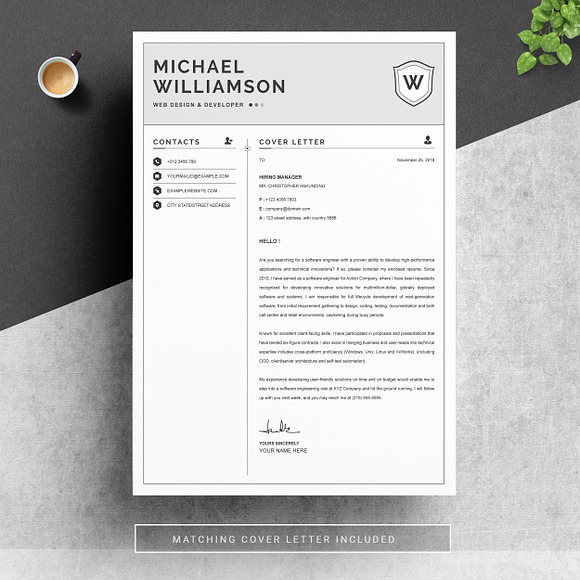 Resume Resume | Clean & Professional in Letter Templates - product preview 2