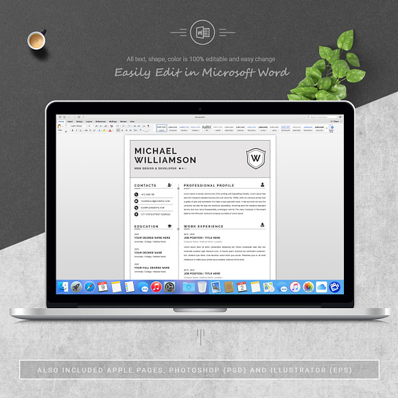 Resume Resume | Clean & Professional in Letter Templates - product preview 4