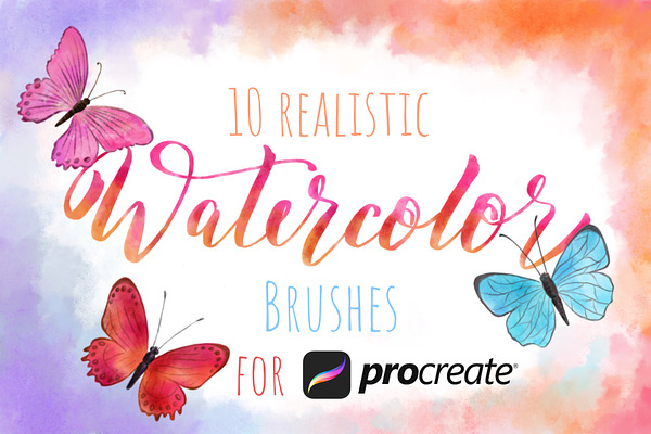 Watercolor Procreate Brushes Set