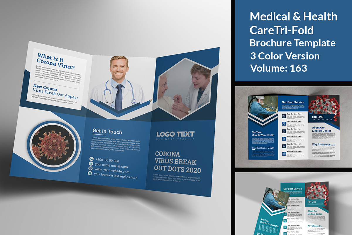 Medical & Health Care Tri Fold in Brochure Templates - product preview 8