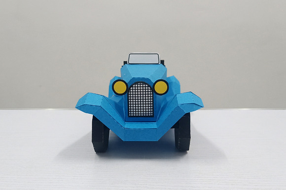 DIY Vintage Car - 3d papercraft in Templates - product preview 1