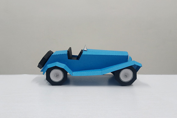 DIY Vintage Car - 3d papercraft in Templates - product preview 3