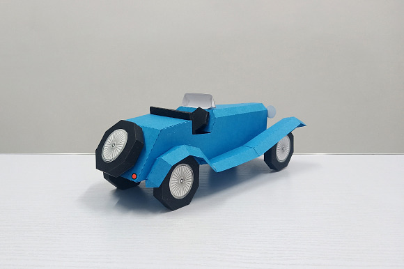DIY Vintage Car - 3d papercraft in Templates - product preview 4
