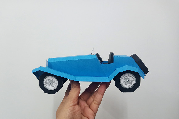DIY Vintage Car - 3d papercraft in Templates - product preview 6