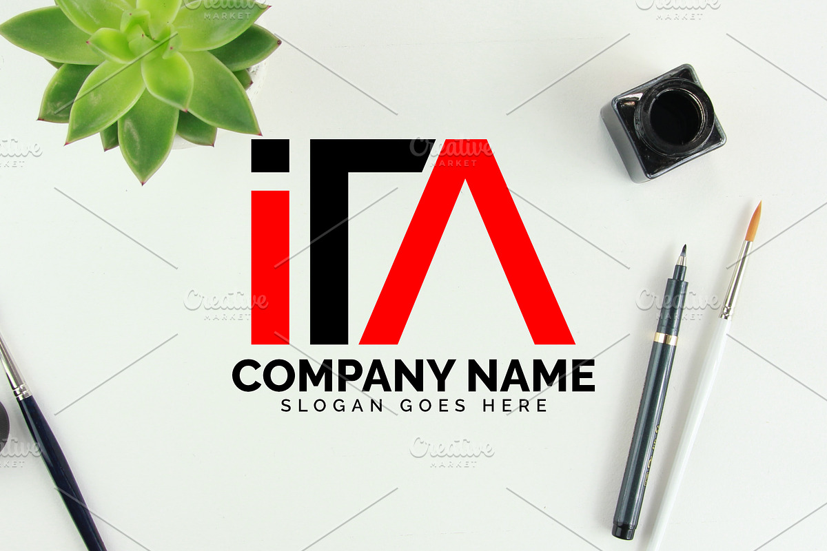 ita letter logo in Logo Templates - product preview 8