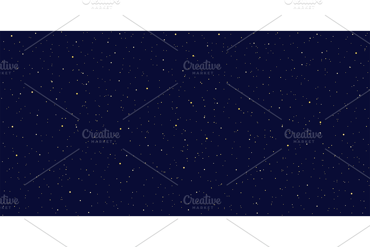 Detailed realistic night starry sky in Patterns - product preview 8