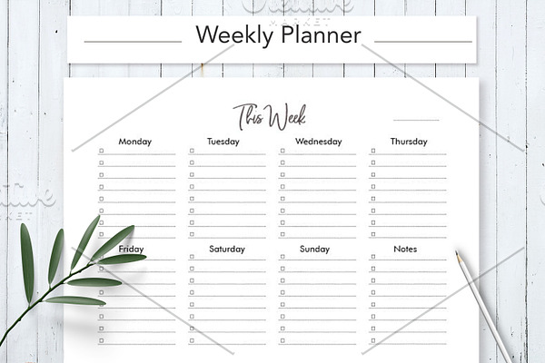 Weekly To Do List | Weekly Planner