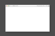 Modern browser window design isolate