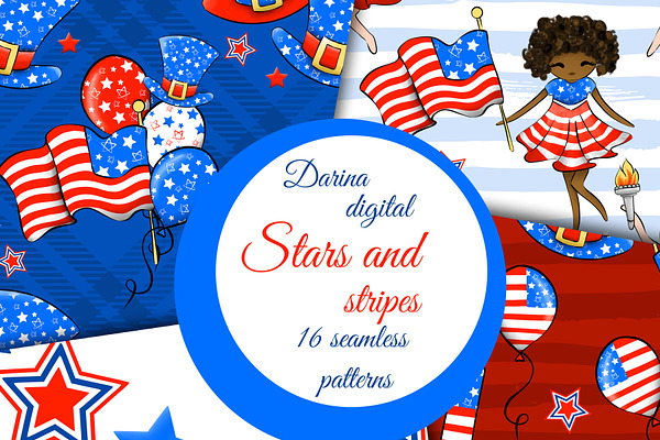 Stars and stripes patterns