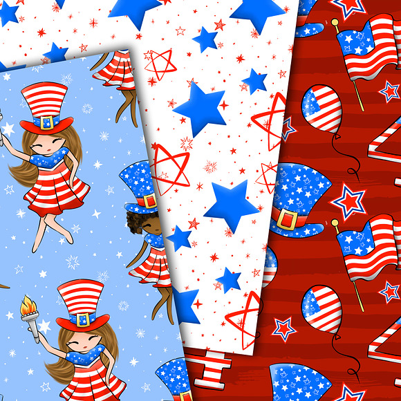 Stars and stripes patterns in Patterns - product preview 1