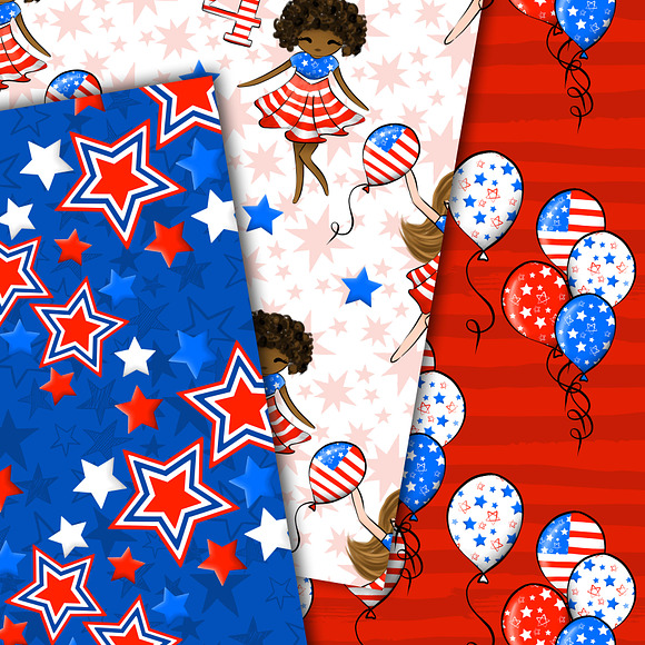 Stars and stripes patterns in Patterns - product preview 3