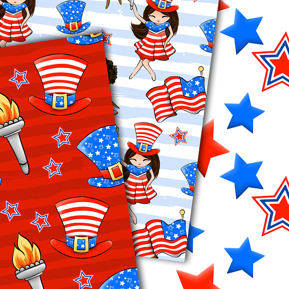 Stars and stripes patterns in Patterns - product preview 4