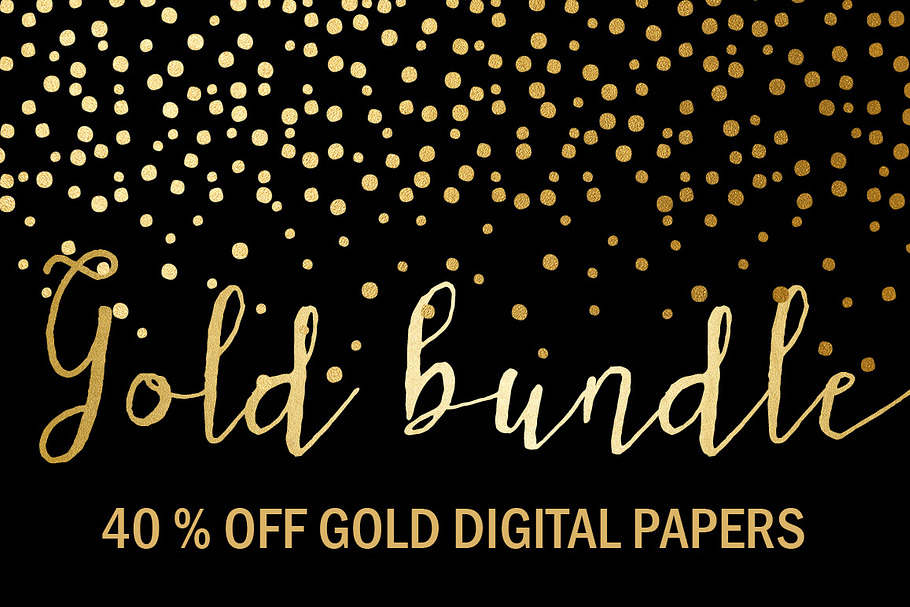 40% OFF Gold Bundle: Gold Papers