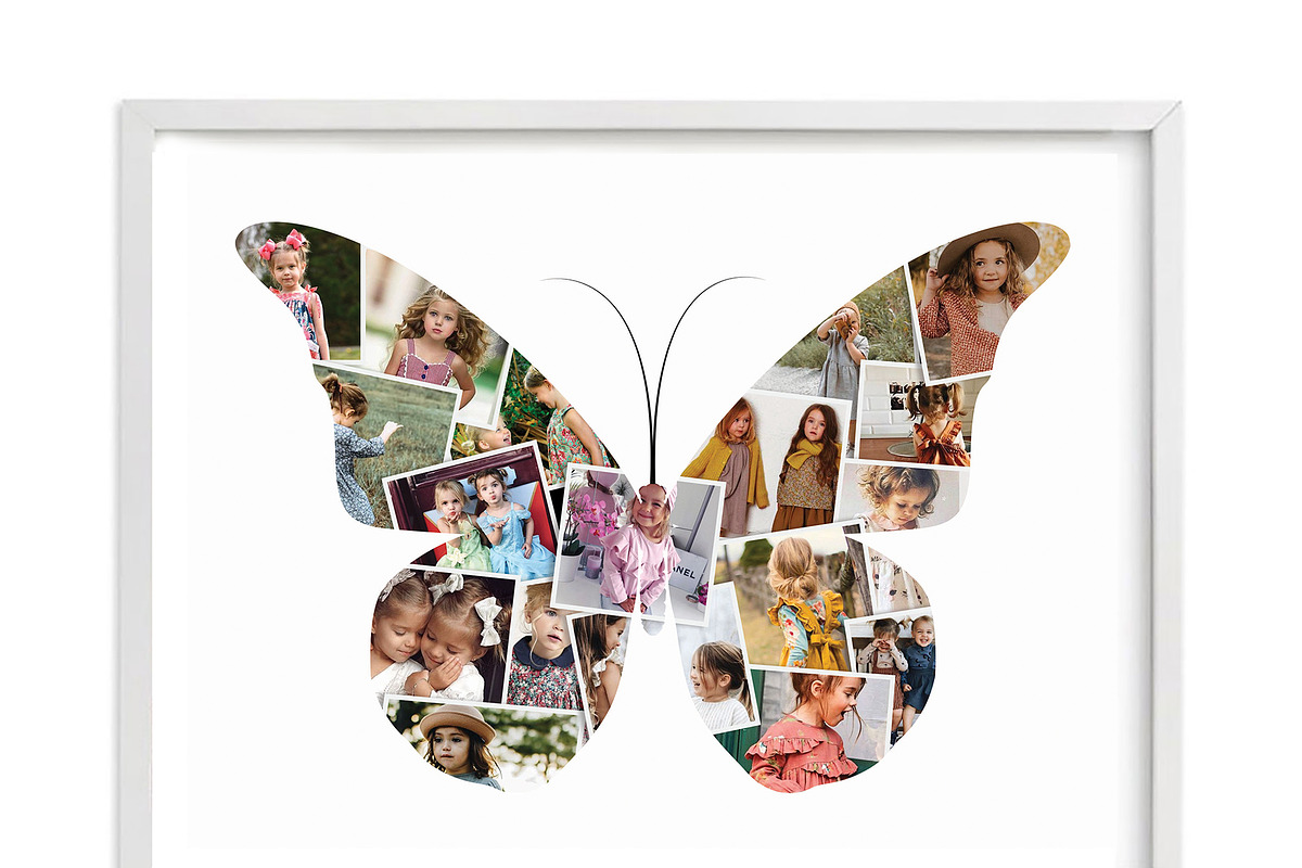 Beautiful Butterflies photo collage in Flyer Templates - product preview 8