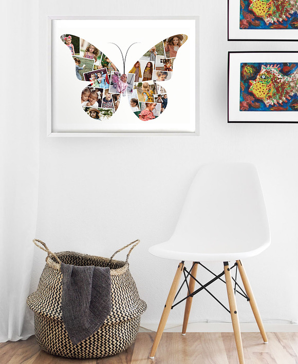 Beautiful Butterflies photo collage in Flyer Templates - product preview 1