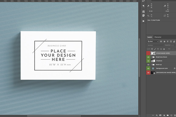 Business Cards Mockup 85X55 in Print Mockups - product preview 1