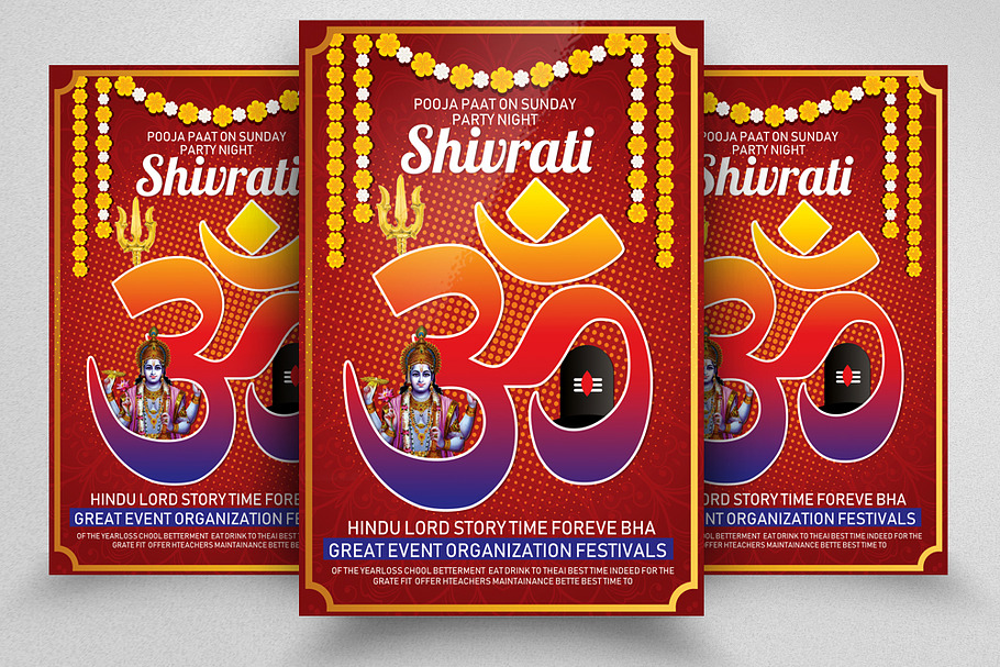 Shivrati Event FLyer/Poster Psd in Flyer Templates - product preview 8