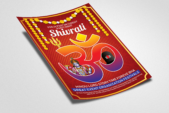 Shivrati Event FLyer/Poster Psd in Flyer Templates - product preview 1