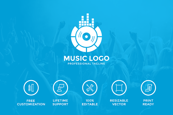 Music Logo in Logo Templates - product preview 3