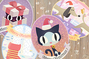 Christmas cats and co. set