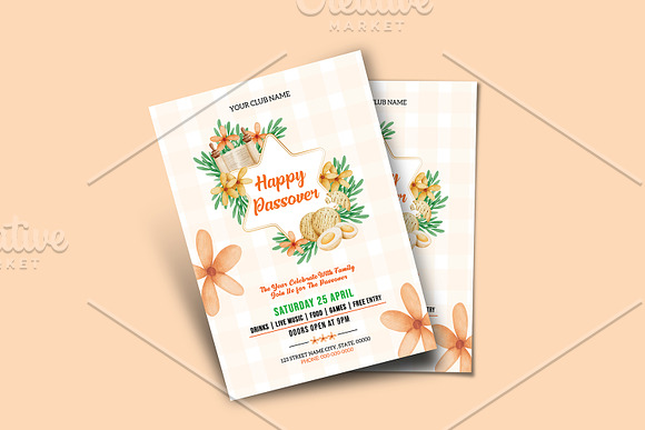 Passover Flyer V1218 in Flyer Templates - product preview 3