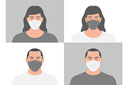 People in medical face mask