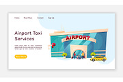 Airport taxi services landing page
