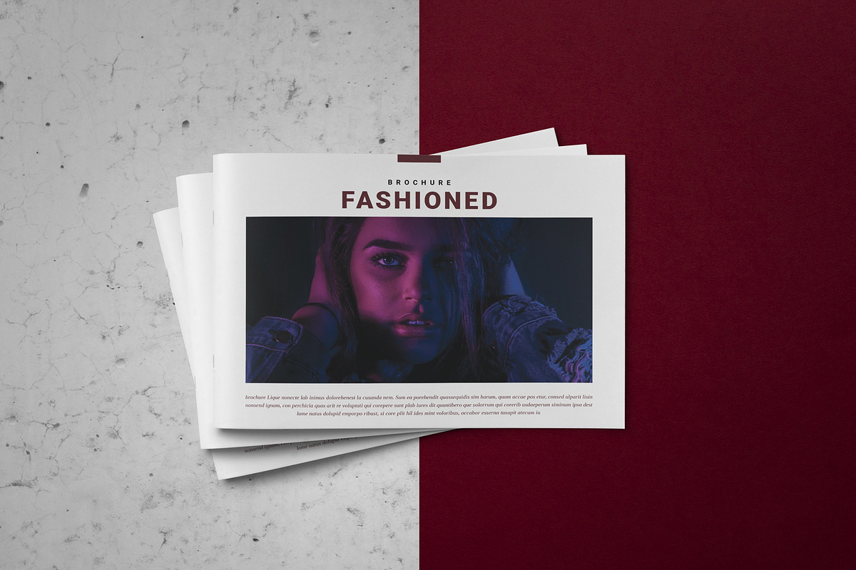 Fashioned Indesign Brochure Template in Brochure Templates - product preview 8
