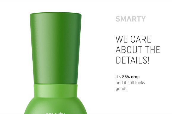 Matt cosmetic bottle mockup in Product Mockups - product preview 3
