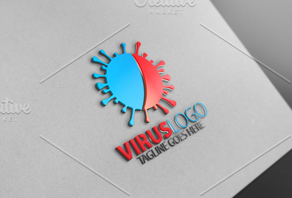 Virus Logo in Logo Templates - product preview 1