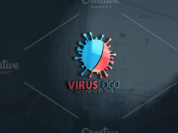 Virus Logo in Logo Templates - product preview 2