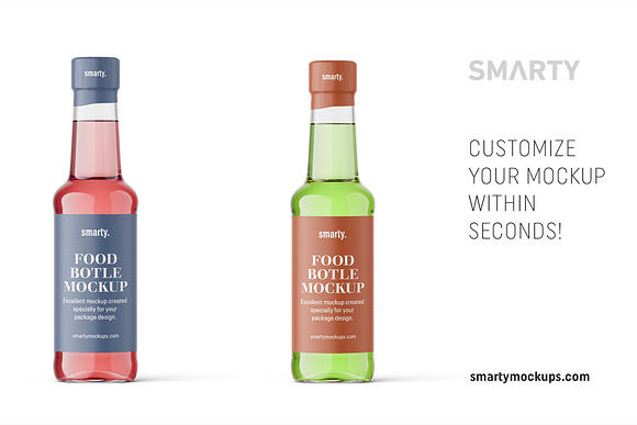Glass bottle mockup in Product Mockups - product preview 2