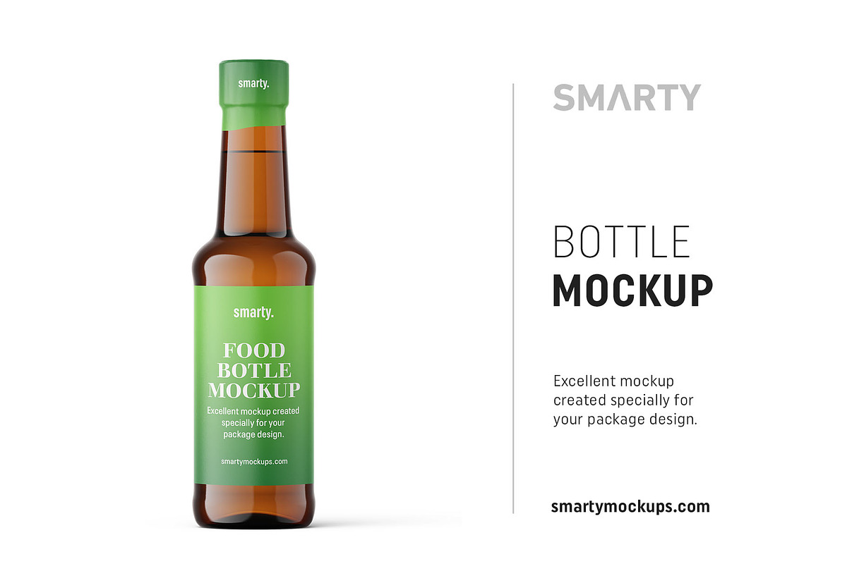 Glass abmer bottle mockup in Product Mockups - product preview 8
