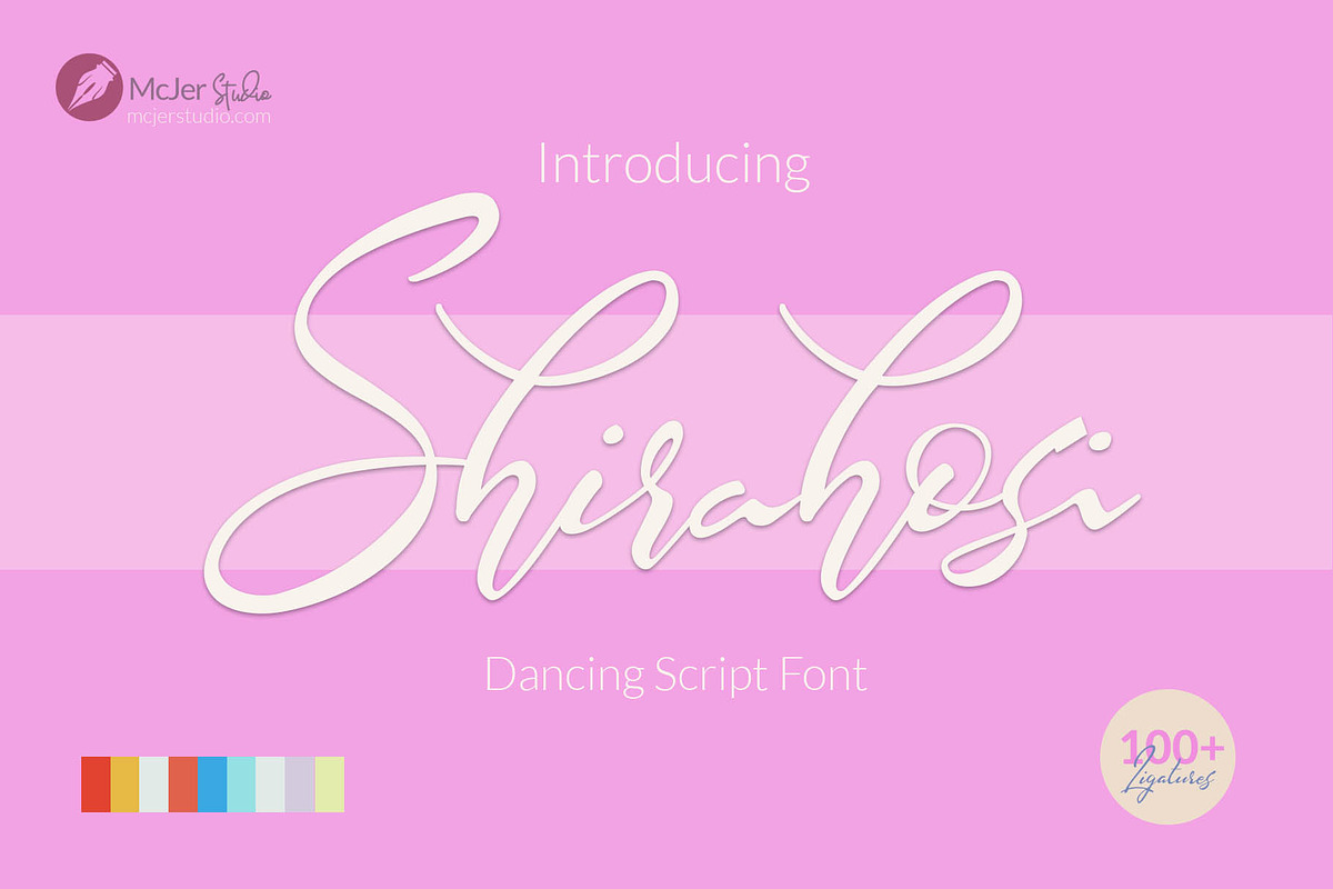 Shirahosi in Script Fonts - product preview 8
