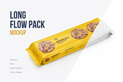 Long Flow Pack/Cookies Mockup