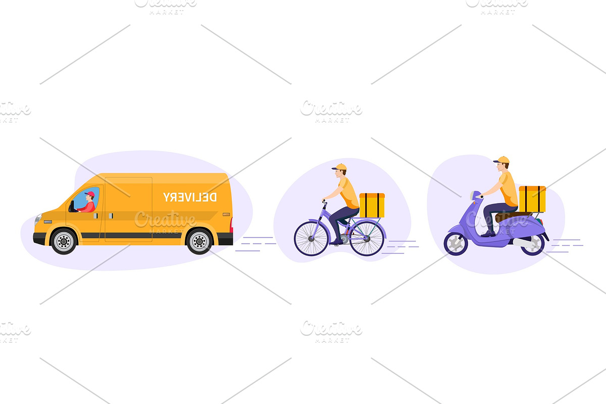 Online delivery service concept, in Illustrations - product preview 8