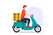 Online Delivery Service concept.