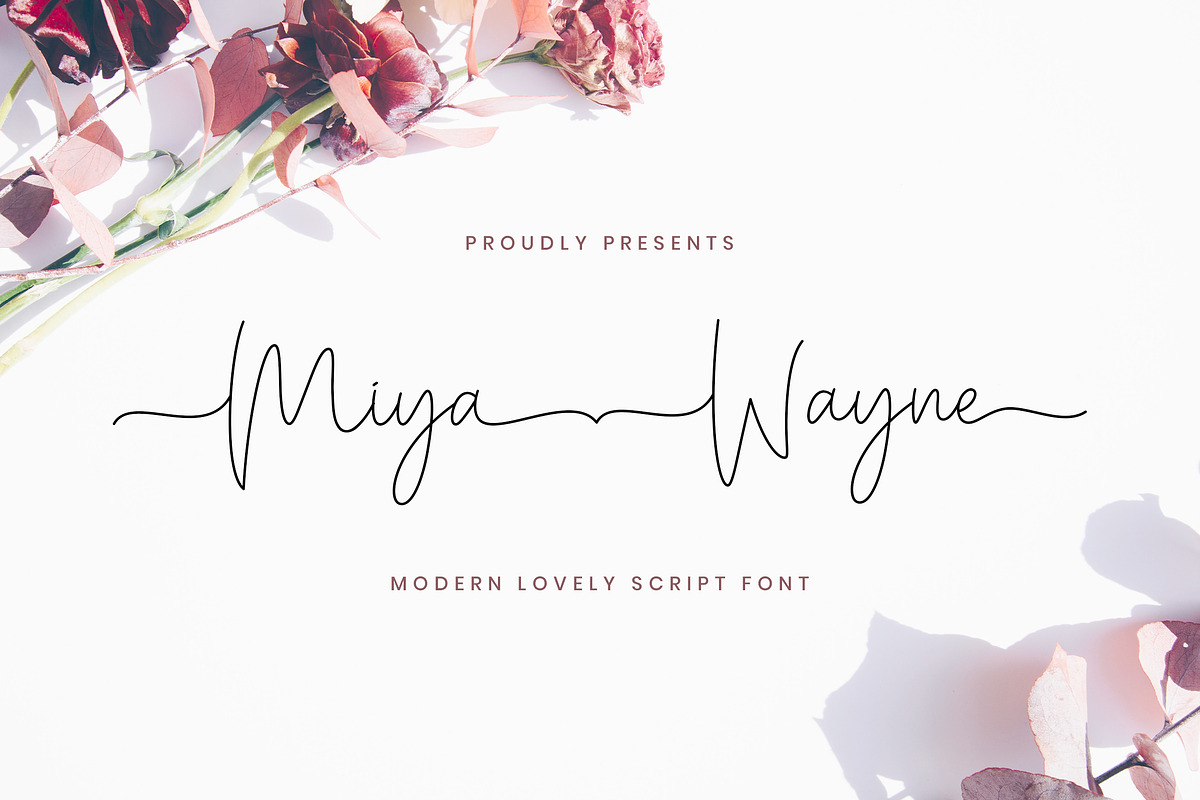 Miya Wayne - Lovely Script Font in Script Fonts - product preview 8