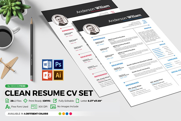 Resume CV with Word & PPT