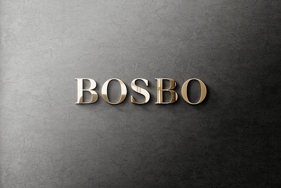 Logo Mockup 3D Luxury Front in Branding Mockups - product preview 2
