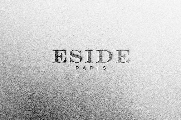 Logo Mockup White Leather in Branding Mockups - product preview 1