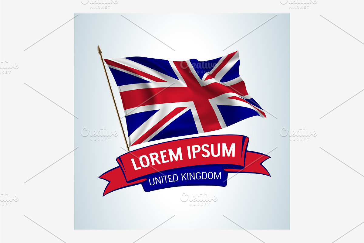United Kingdom vector card in Illustrations - product preview 8