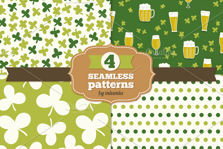 Set of holiday seamless patterns in Patterns - product preview 8