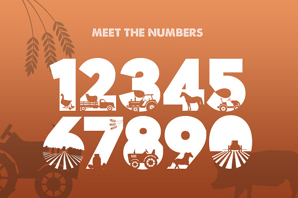 On the Farm Silhouette Font in Display Fonts - product preview 2